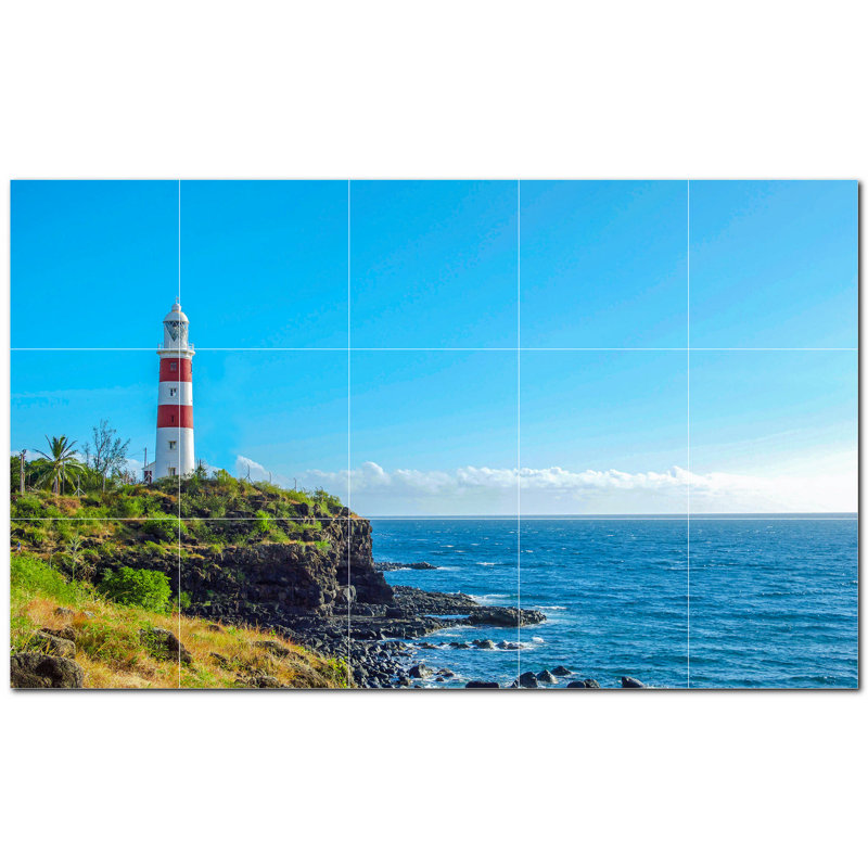 Murale décorative en céramique satinée 6 po x 6 po Langle