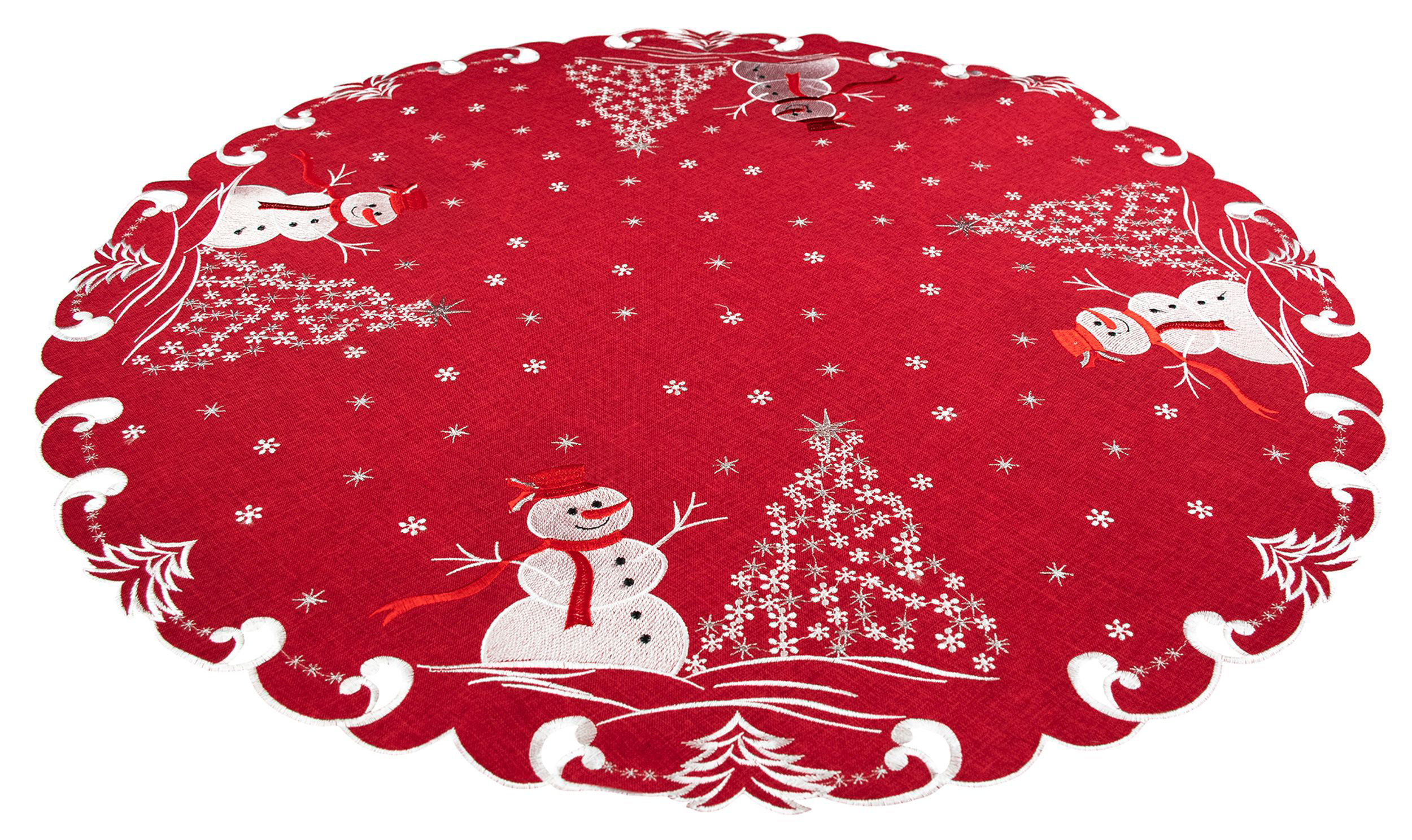 The Holiday Aisle® Josuel Snowman with Snowflakes Trees Topper (33 ...