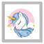 Impression sur papier Sparkly Unicorn-47848570-47848582