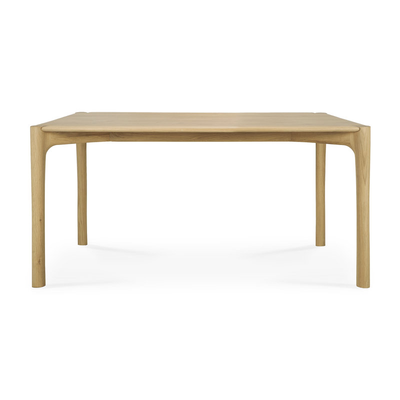 PI Solid Oak Dining Table, 30"H x 63"L x 31.5"W, Light Brown