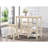 3-Piece Counter Height Set With Shelves