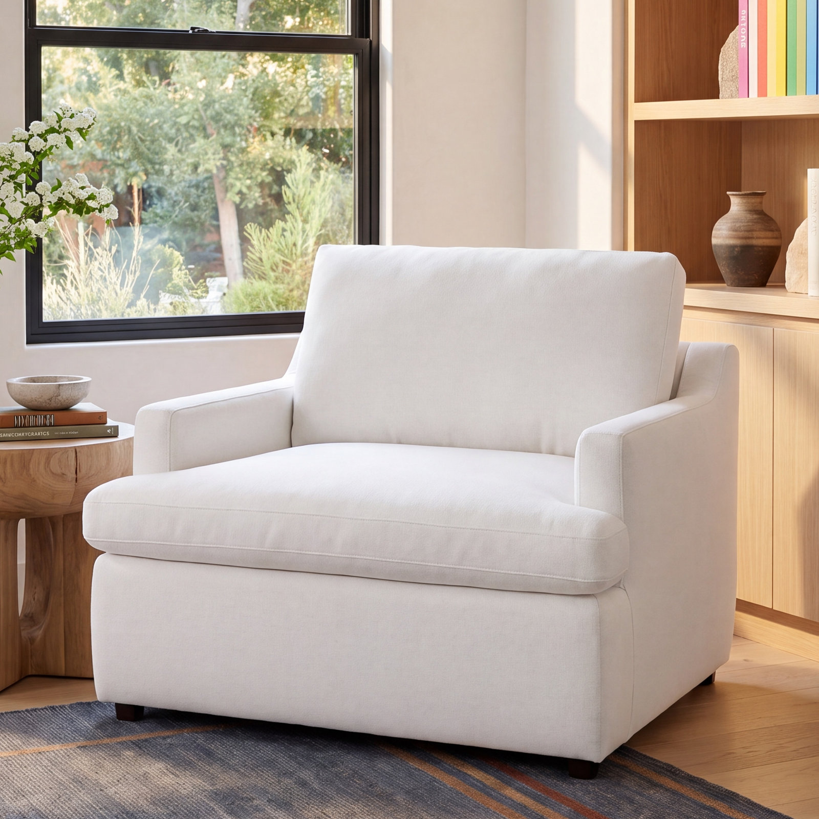 Essex Accent Chair, John Flour Performance Linen Blend