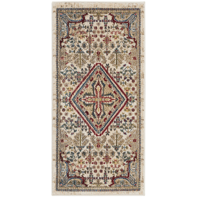 Oriental Indoor Rug, Runner 2' x 4'