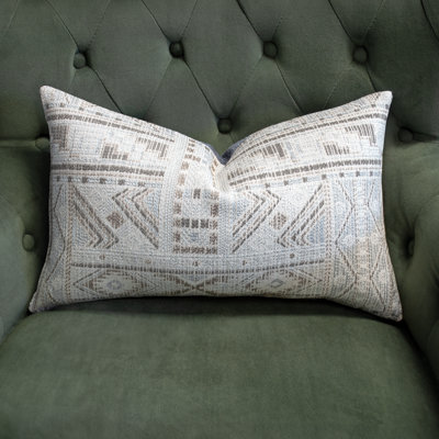 Thomas Collection® Gray and Taupe Tribal Designer Accent Pillow Assorted Sizes