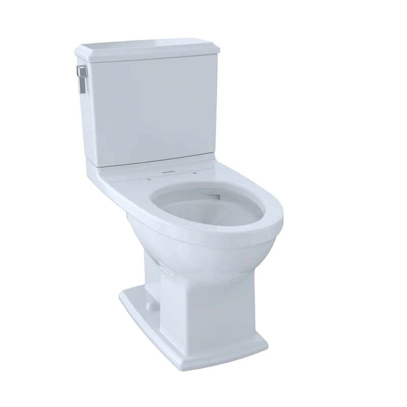 Connelly® Dual-Flush Elongated Two-Piece Toilet (Seat Not Included), Cotton , Left-Hand
