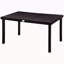6 tables d'extérieur, élément de patio rectangulaire, pieds en aluminium, noir patiné pour le jardin, terrasse imperméable et décoration de pelouse