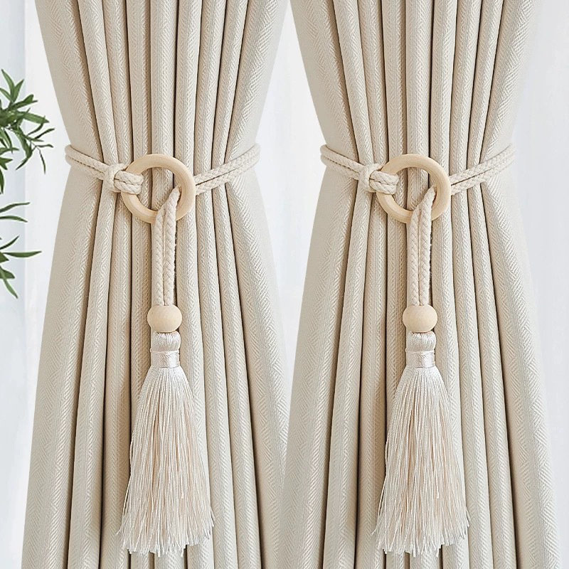 Elegant Woven Rope Curtain Tiebacks