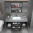 Gethers 39" Modern Floating Bathroom Vanity with Sink, Black Cabinet & Sintered Stone Countertop-1441923067-1441923065