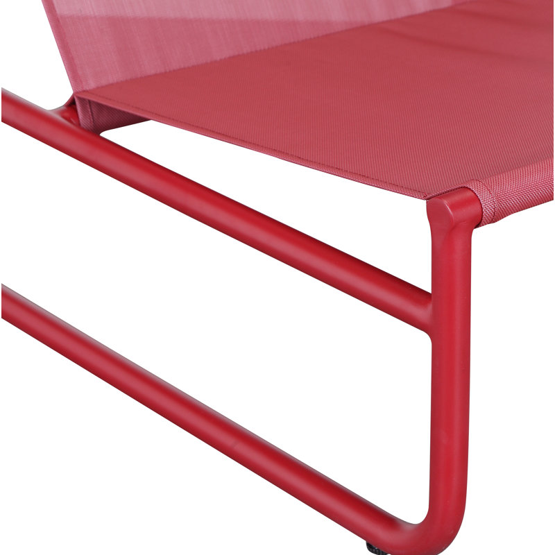 Chaise avec coussins Sean, Rouge
