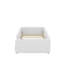 Lit plateforme tapissier simple avec garde-corps et station de charge
