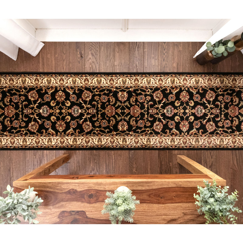 Chimeng Sarouk Oriental Escalier de couloir de taille personnalisée - Tapis floral traditionnel
