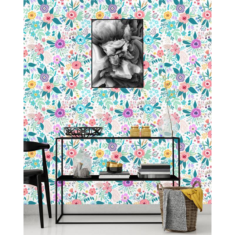 Panneau de papier peint adhésif Yelle, L 120 po x l 25 po
