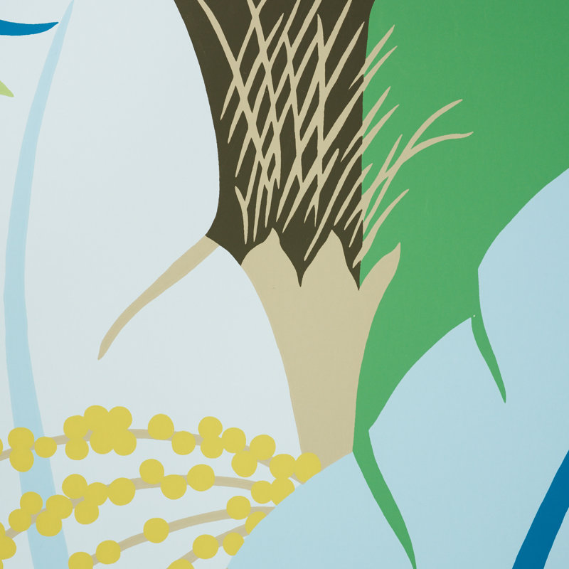Papier peint Ananas, Paon