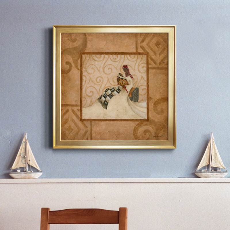 A Mother's Love - Peinture sur toile encadrée, H 34,5 po x l 34,5 po x P 1,5 po, Encadrement doré
