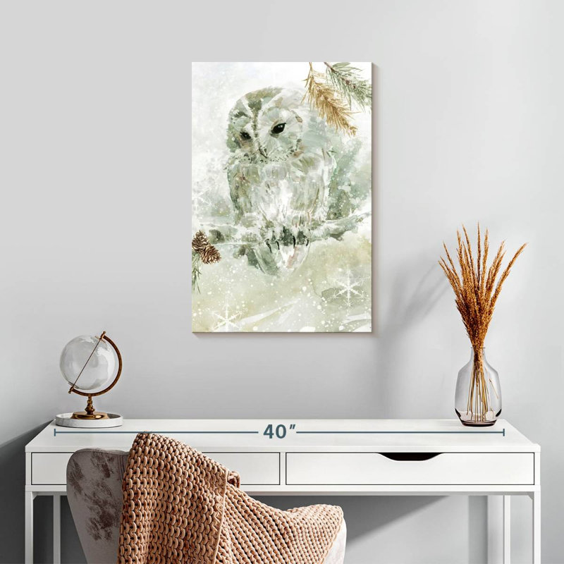 Brampt Winter Lodge Owl, 24" H x 16" W