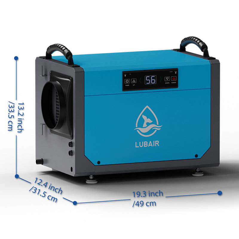 113 Pint Crawl Space Dehumidifier with Drain Hose – Ideal for Basements, Attics, and Tight Spaces