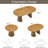71" Farmhouse Oval Extendable Dining Table with Slatted Base-487461441