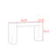 Console moderne et simple en bois massif-500186590