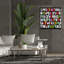  «Razor Sharp» par Erin Clark, art mural sur toile, 37 po x 37 po