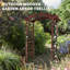 Treillis de jardin en bois de sapin robuste, pergola à plateau 85 po pour plantes grimpantes-131380443
