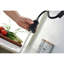 Robinet d'évier de cuisine en acier inoxydable noir mat avec poignée coulissante et poignée simple