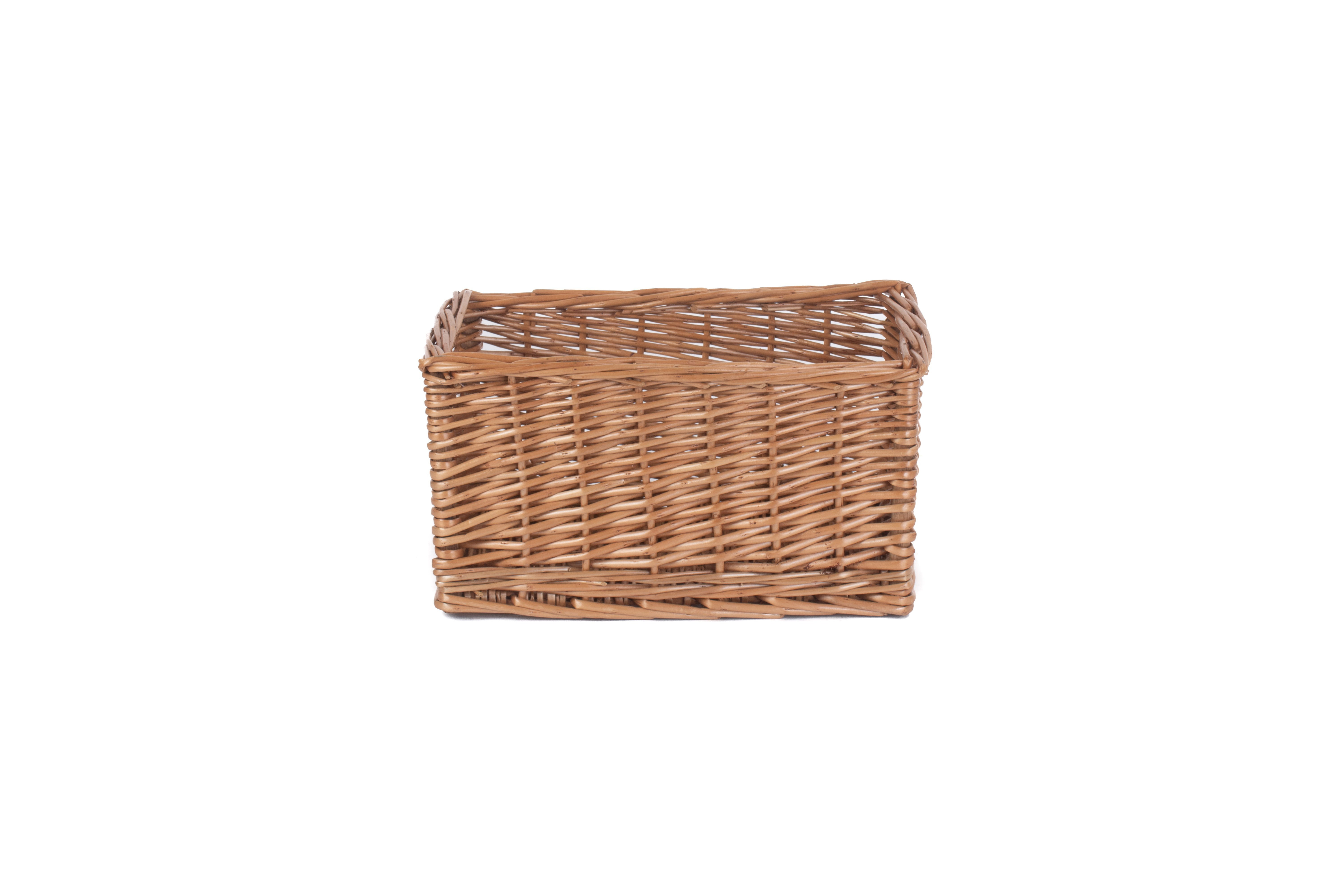 Windermere Wicker Lined Storage Basket - The Basket Comp[any