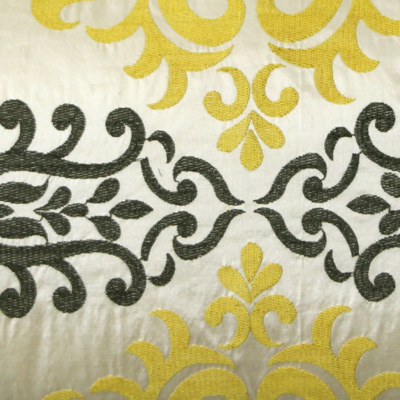 Housse et insert de coussin décoratif en soie Sumatra, Médaillon