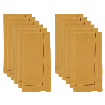 Rowles Hemstitched Border Dinner Napkin