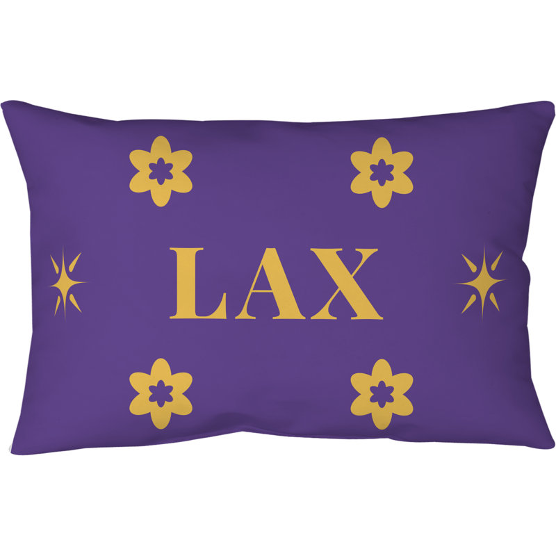 Taie décorative matelassée LA Colors Gold Mauve Or 36 po x 20 po