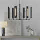 6 Light Metal Dimmable LED Chandelier