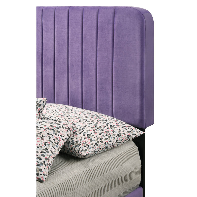 Lit contemporain pour le confort, Lit simple, Mauve