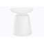 Table d'appoint, tambour, côté, bout, table de chevet, lampe, métal blanc, contemporain, moderne-133448415