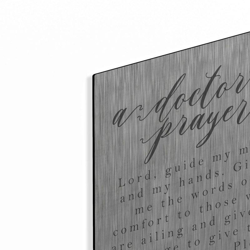 «A Doctor's Prayer» par Lux + Me Designs, art mural, H 24 po x l 16 po