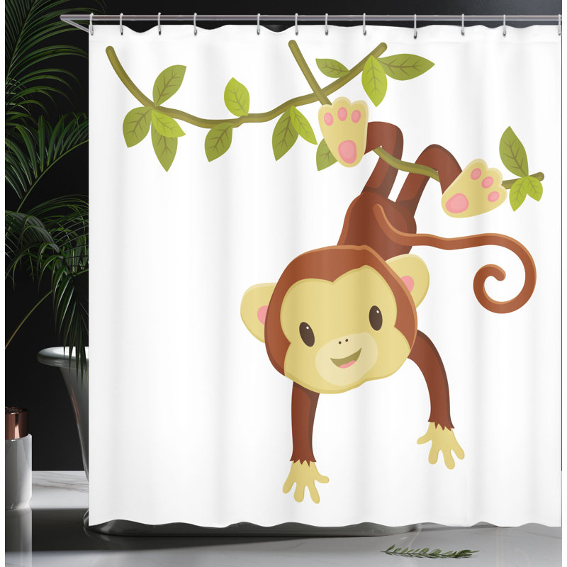 Shower Curtain with Hooks Included, 84"H x 69"W
