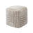 Yinka 18"H Striped Cotton Pouf Ottoman