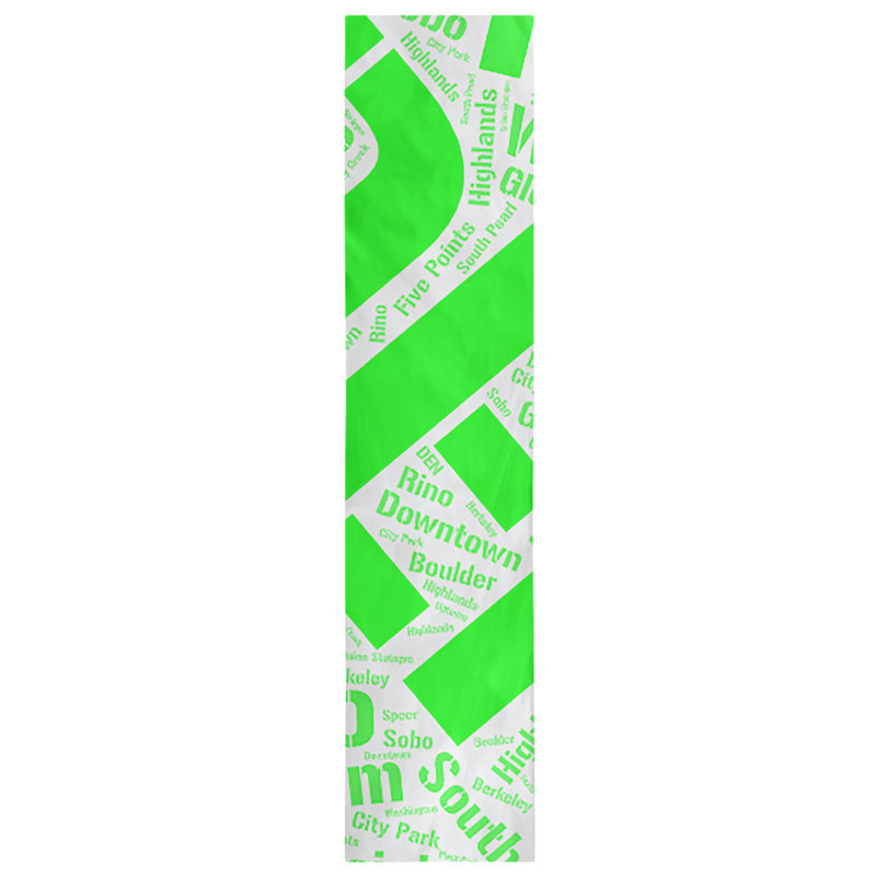 Chemin de table blendtable en coton, 90 po x 16 po, Denver, Vert