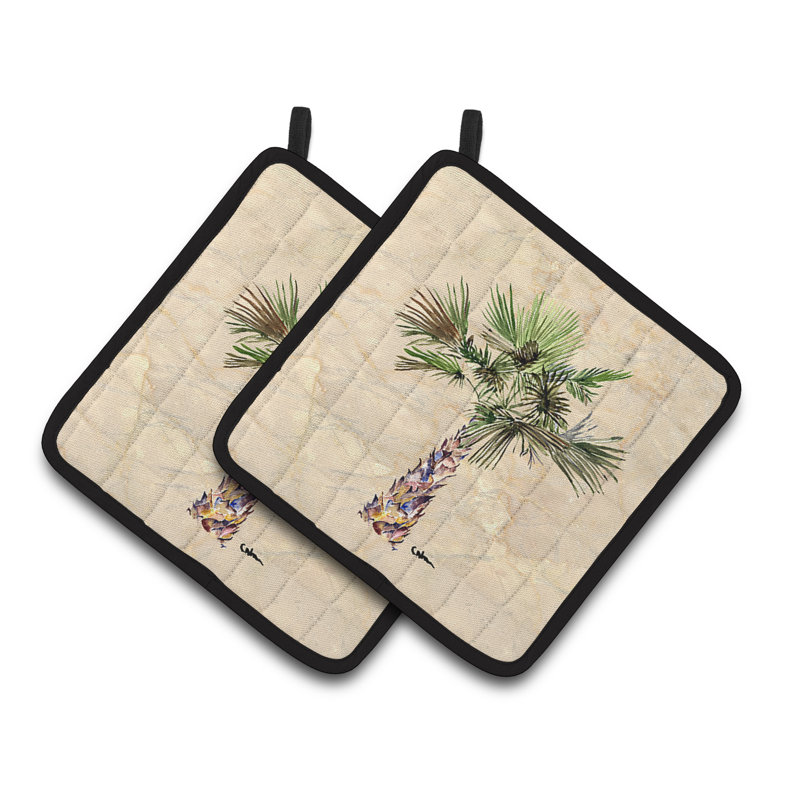 Caroline's Treasures Palm Tree Polyester Potholder