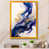 Impression dorée sur toile encadrée