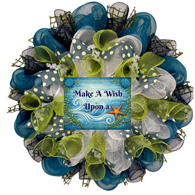 Coastal Wreath Make A Wish Upon A Starfish