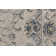 Tapis floral crème / gris