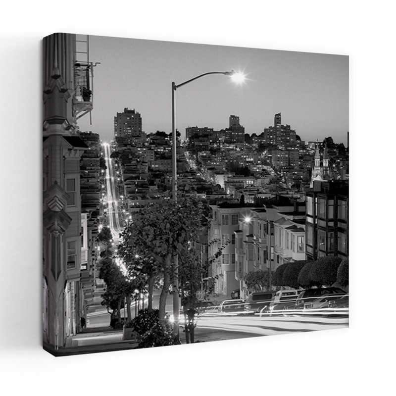 San Francisco Skyline 2, architecture contemporaine, art urbain, H 24 po x l 24 po