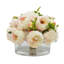 Peony Arrangement In Oblong Glass Vase