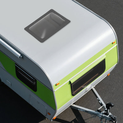 18" x 26" Tinted RV Skylight Outer Dome, Smoked Polycarbonate Camper Roof Replacement with UV Protection