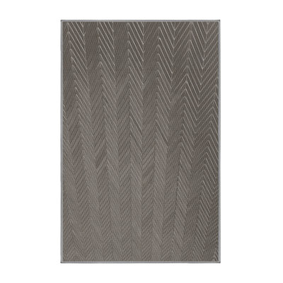 Tapis zone grise à motifs Himes