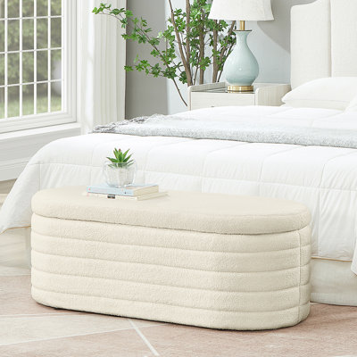 Banc de rangement avec repose-pieds Skandar