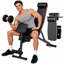 Banc de musculation pliable 10-en-1 multifonctionnel, banc à haltères inclinable / inclinable / ajustable, appareil de musculation complet