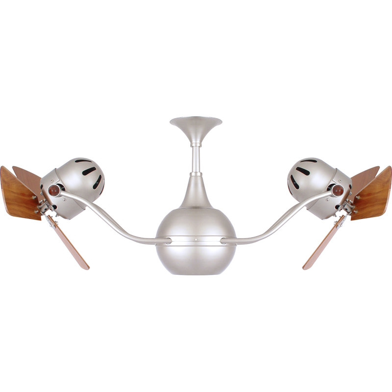 44" Vent-Bettina 3 Blade Ceiling Fan, Brushed Nickel