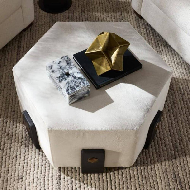Ivonne Hexagon Ottoman