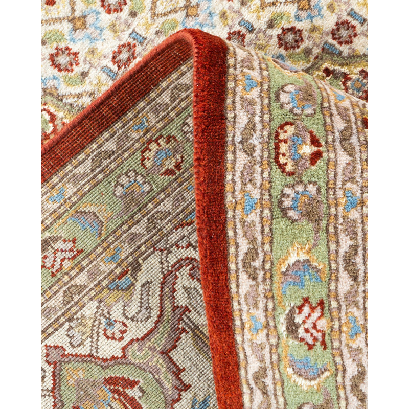 Hayner One-of-a-Kind 9' 7" X 6' 8" 2000's Wool Area Rug in Orange