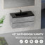 Meuble-lavabo mural moderne pour salle de bain